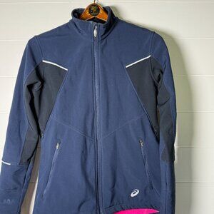 Asics Women's Running Jacket- Size Medium, Navy
